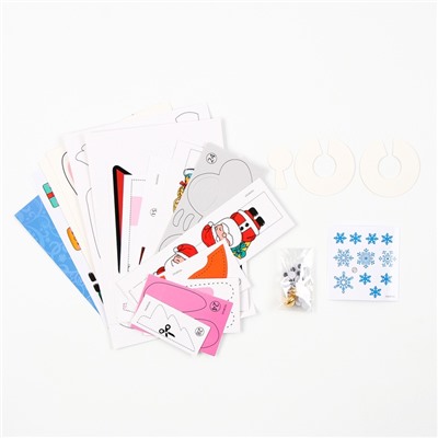 УЦЕНКА Новогодний подарок «Поделки», набор для творчества, 35 поделок