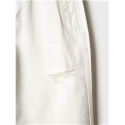 Брюки текстильные джинсовые для девочек