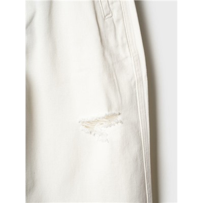 Брюки текстильные джинсовые для девочек