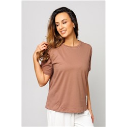 Футболка женская базовая 402BRN (Коричневый)