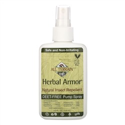 All Terrain, Herbal Armor, натуральный спрей от насекомых без ДЭТА, 120 мл (4 жидк. унции)