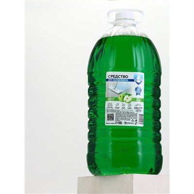 Средство для мытья пола, 5 л, аромат зелёное яблоко, Mr.Быт