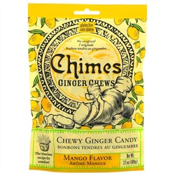 Chimes, Ginger Chews, Mango Flavor, 3.5 oz (100 g)