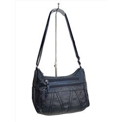 Женская сумка из искусственной кожи, цвет черный