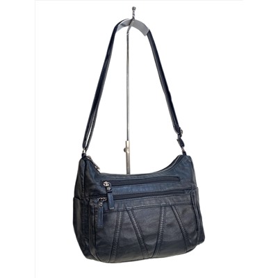 Женская сумка из искусственной кожи, цвет черный