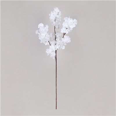 Цветок искусственный Сакура 97 см белая+персиковая / GF-01/1 /уп 500/731740 (Белый)