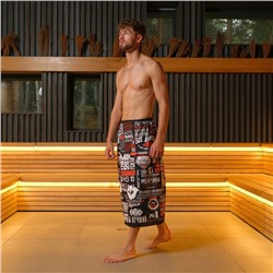 Полотенце для бани «Похвала» мужской килт 80×150 см, 100 % хл, вафельное полотно