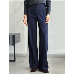 Прямые брюки из джерси на резинке сзади