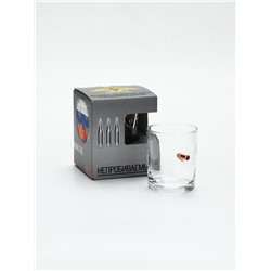 Стакан для виски, непробиваемый, с пулей «ВКС», 250 мл