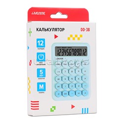 Калькулятор настольный DD-3, 105x145x20 мм, 8 разрядный, голубой деграде, в картонной коробке