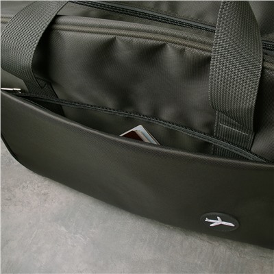 Сумка дорожная 40х22х31 см / BAG-65721/3 /уп 30/серая