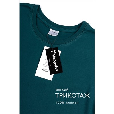 Женская базовая хлопковая футболка Happyfox