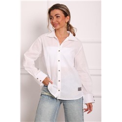 1052 Рубашка женская (Белый)