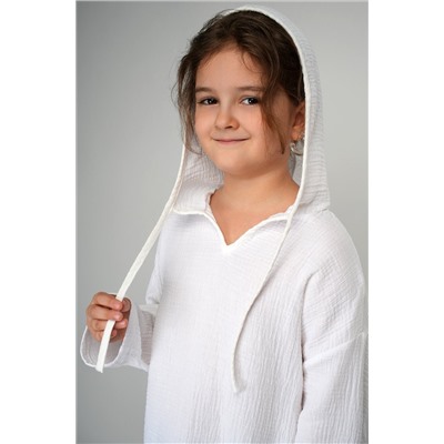 Детская хлопковая пляжная туника из муслина Happyfox