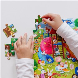 Пазл 80 "Детская площадка" Виммельбух