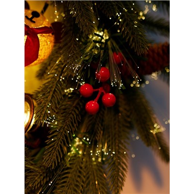 Венок фиброоптический «Новогодний», d=50 см, 8 режимов