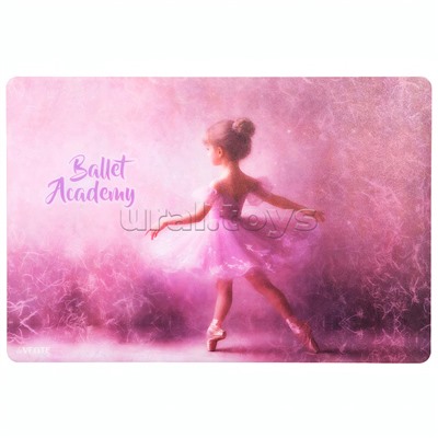 Накладка на стол "Ballet Academy" 43x29 см, пластиковая 500 мкм, матовая полупрозрачная