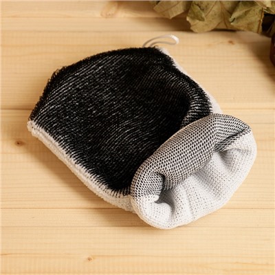 Мочалка-рукавица банная German Quality, двустронняя, полиэстер, 23×12 см