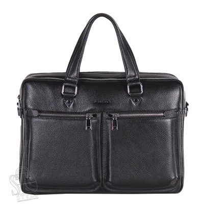 Портфель мужской кожаный 2094BSH black Heanbag
