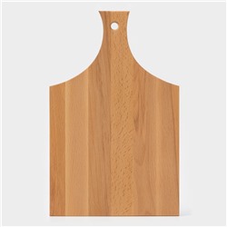Доска разделочная деревянная с ручкой Magistro, 40×24×1.2 см, дуб