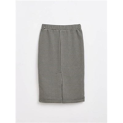 Юбки CONTE LU 1414 Юбка прямого силуэта в «гусиную лапку»