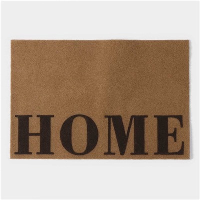 Коврик придверный Доляна Home, без окантовки, 40×60 см, бежевый