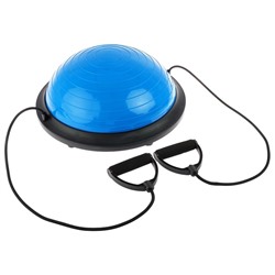 Полусфера BOSU гимнастическая ONLYTOP, с насосом, 46×20 см, синяя