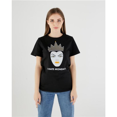Футболка Hate Mondays, «Злодейки», черный