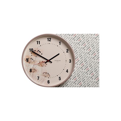 Часы настенные «Полевые цветы», плавный ход, d=30.5 см