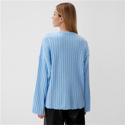 Джемпер женский вязаный MINAKU: Knitwear collection, голубой, размер 42-44