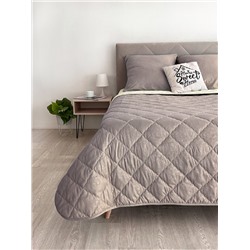 Комплект постельного белья с одеялом New Style КМ-005 крем-кофе