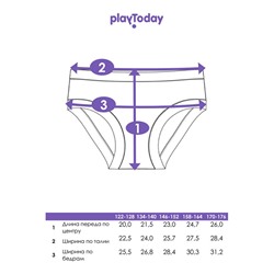 Трусы трикотажные для девочек, 2 шт в комплекте