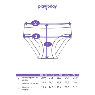Трусы трикотажные для девочек, 2 шт в комплекте