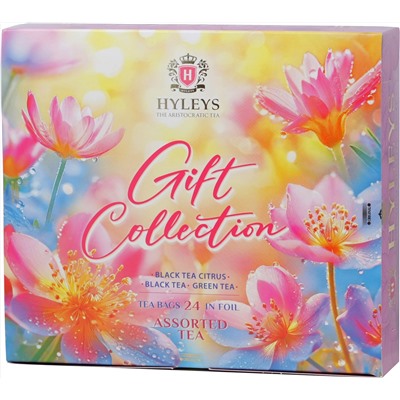 HYLEYS. 8 марта. Gift Collection. Набор Цветы (синий) карт.упаковка, 24 пак.