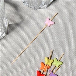 Шпажки Доляна «Бабочка многодневка», 12 см, набор 25 шт.