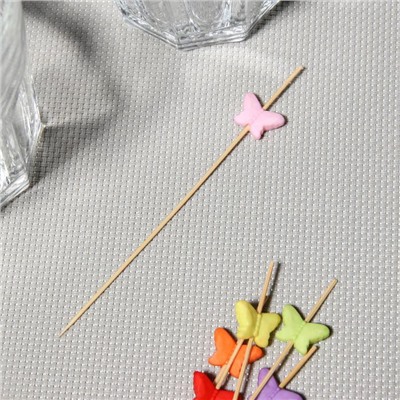 Шпажки Доляна «Бабочка многодневка», 12 см, набор 25 шт.