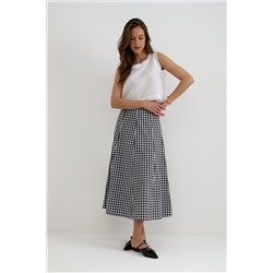 Юбка  SKRT2534_BW Checkers/Черный, белый