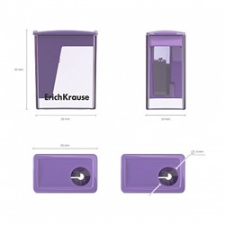 Точилка пласт. с контейнером  1 отв. City Mini, Pastel, ассорти (208052)