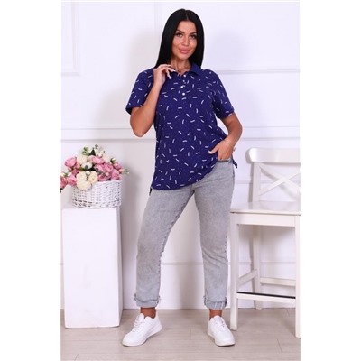 Футболка поло 6753 (Синий)