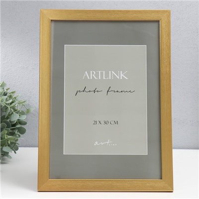 Фоторамка для фото 21×30 см Zlata, пластик под золото
