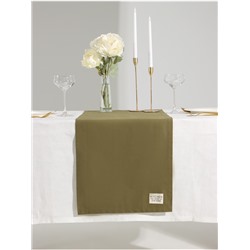 Дорожка на стол «Этель» Kitchen 40×150 см, 100% хлопок, саржа 220 г/м², зелёная