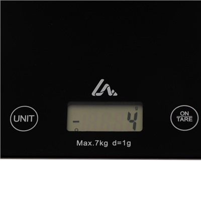 Весы кухонные Luazon LVK-702, электронные, до 7 кг, чёрные