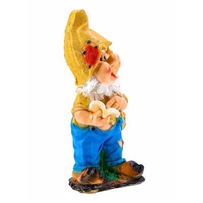 Садовая фигура из гипса «Гном с книгой», 30×28×70 см