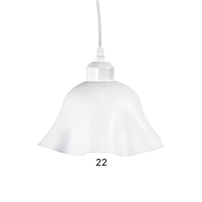 Светильник подвесной 3103/1, E27. 40 Вт, 22×100 см, белый