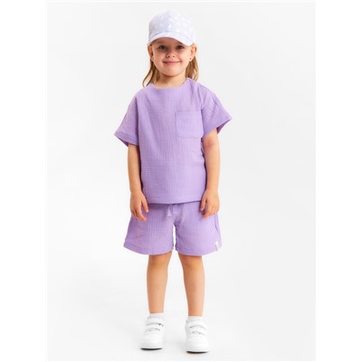 Шорты из муслина для девочек KAFTAN, рост 98 см, лиловые