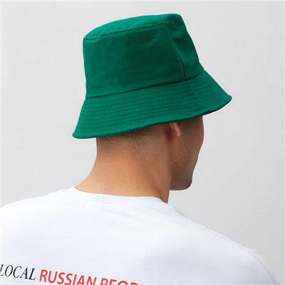 Панама MINAKU с надписью, зелёная, размер 56-58