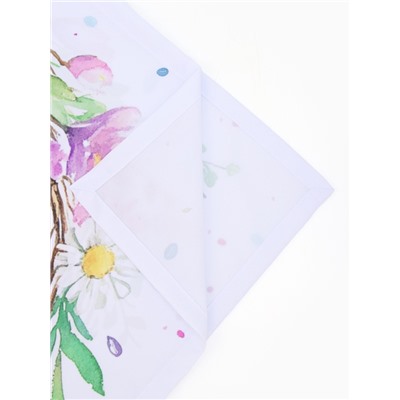 Салфетка пасхальная на стол «Пасхальный венок» 65×65 см