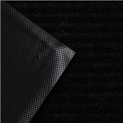 Коврик придверный влаговпитывающий, ребристый, «Стандарт», 40×60 см, чёрный