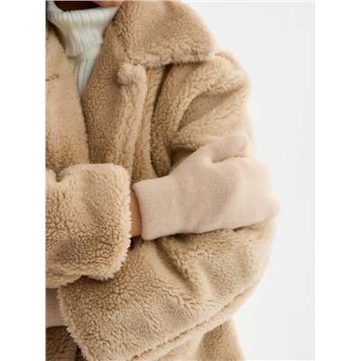 Варежки женские MINAKU «Мягкость», размер 23 см, бежевые