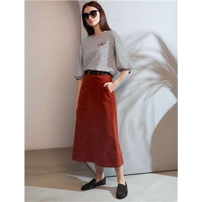 Юбка  из эластичного микро-вельвета